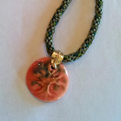 N38 - Salmon Prague Pendant